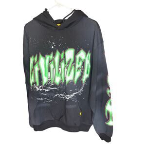 NWT SZ M - Civilized Blk/Green/Multi Hoodie (CV6119)